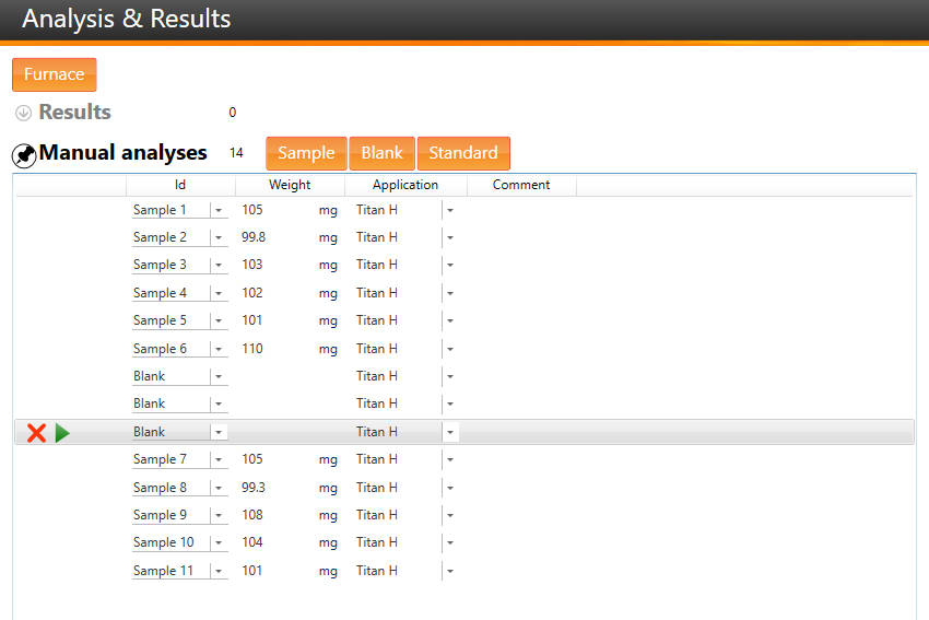 Step 1: Logging the sample into the ELEMENTS software